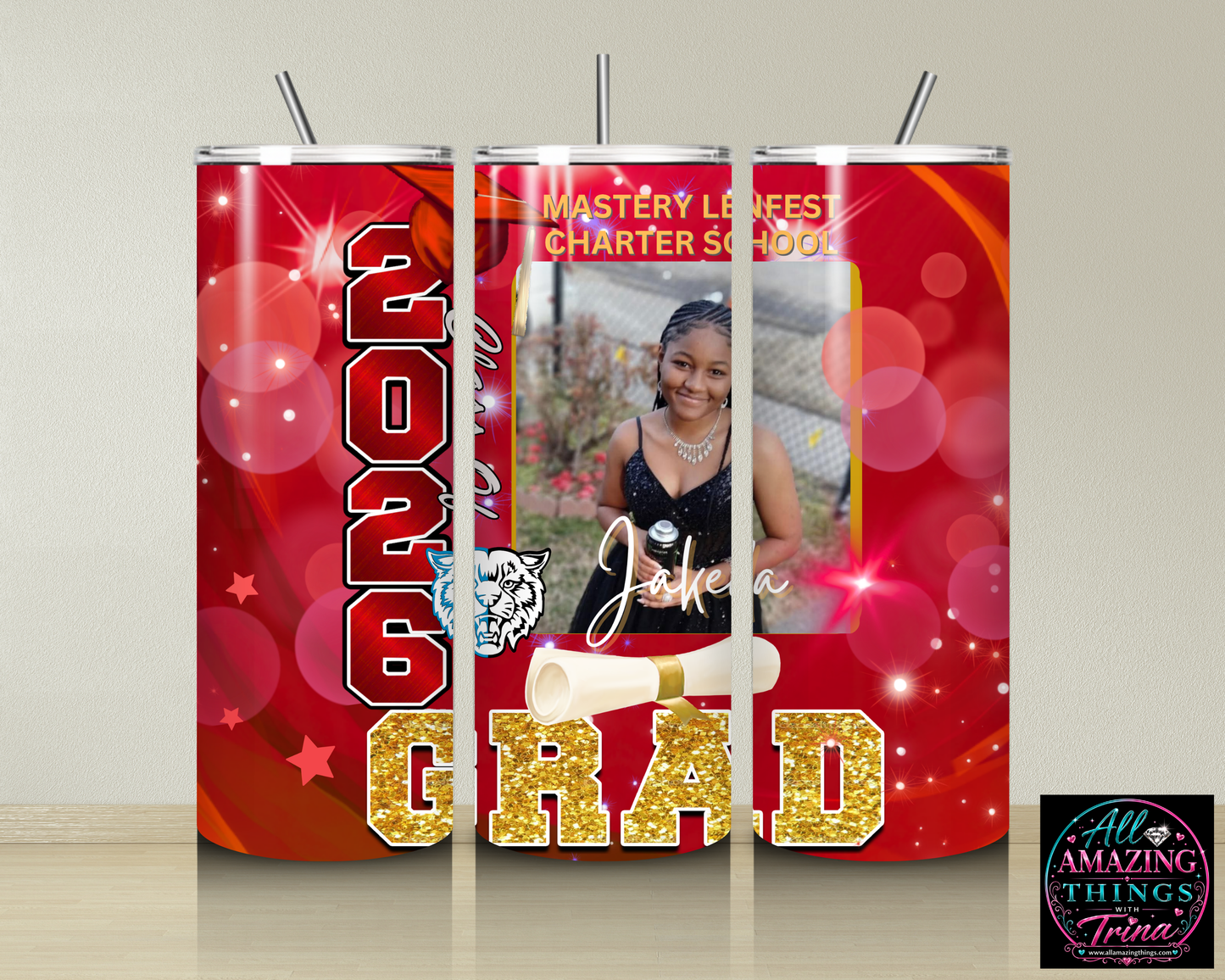 PERSONALIZED GRAD 2026 TUMBLER
