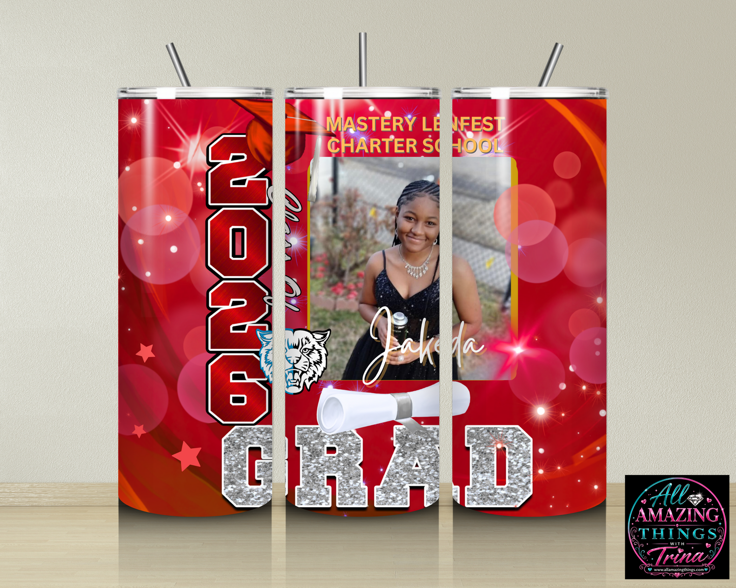 PERSONALIZED GRAD 2026 TUMBLER