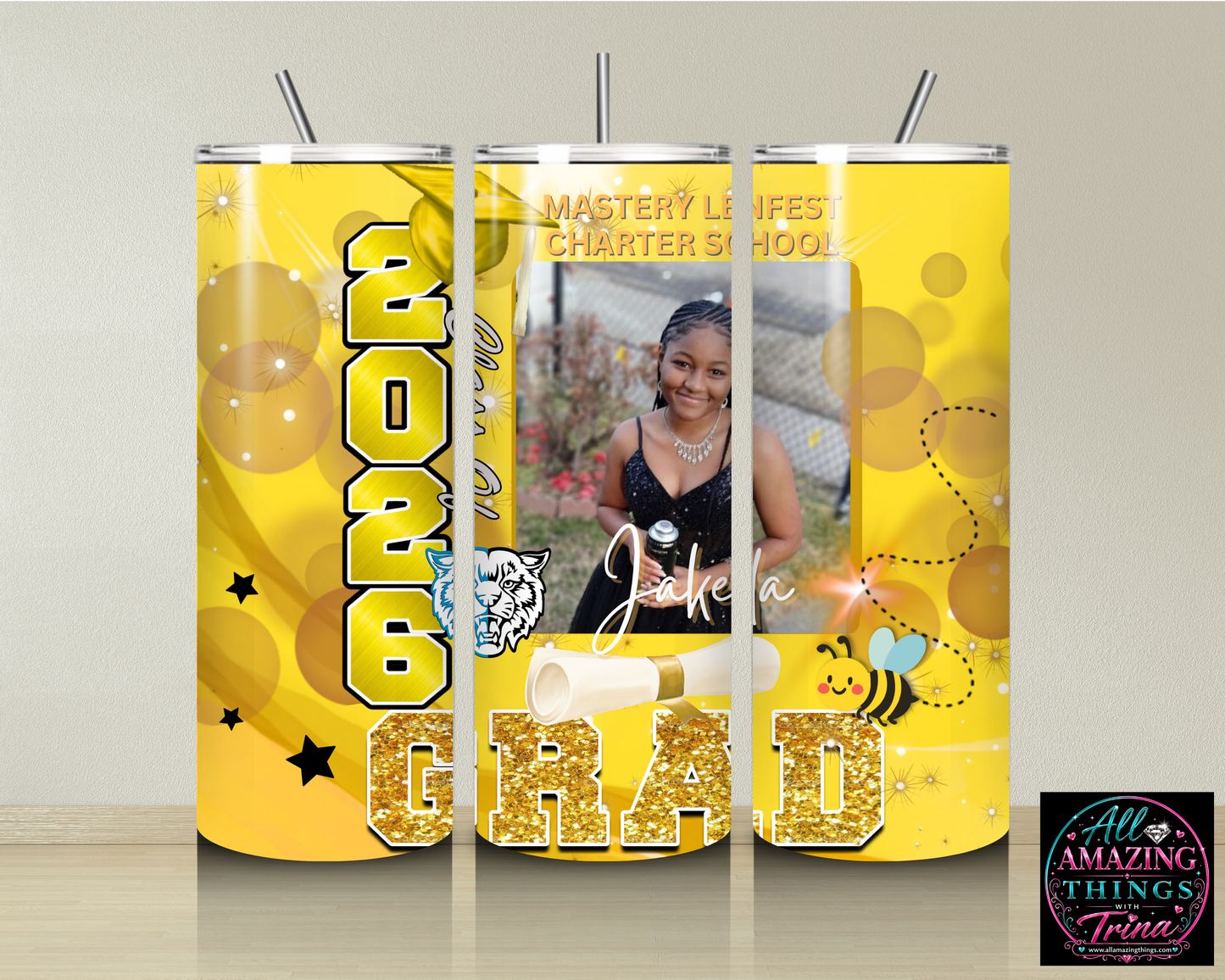 PERSONALIZED GRAD 2026 TUMBLER