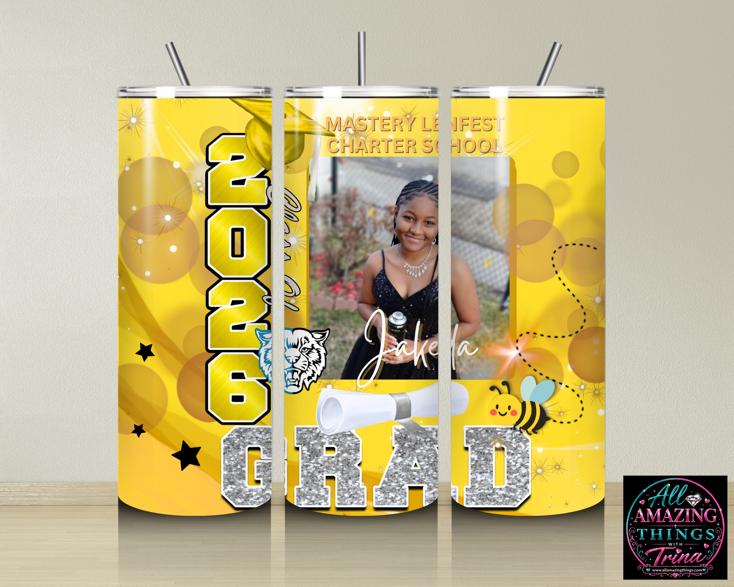 PERSONALIZED GRAD 2026 TUMBLER