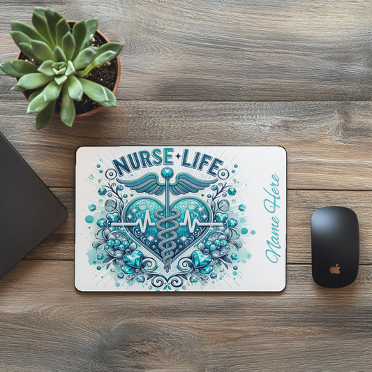 Personalized "Nurse Life" Mouse Pad