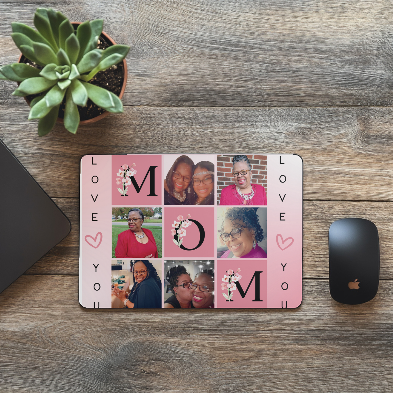 Personalized "MOM" Mouse Pad