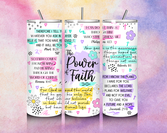 "Power of Faith" Tumbler