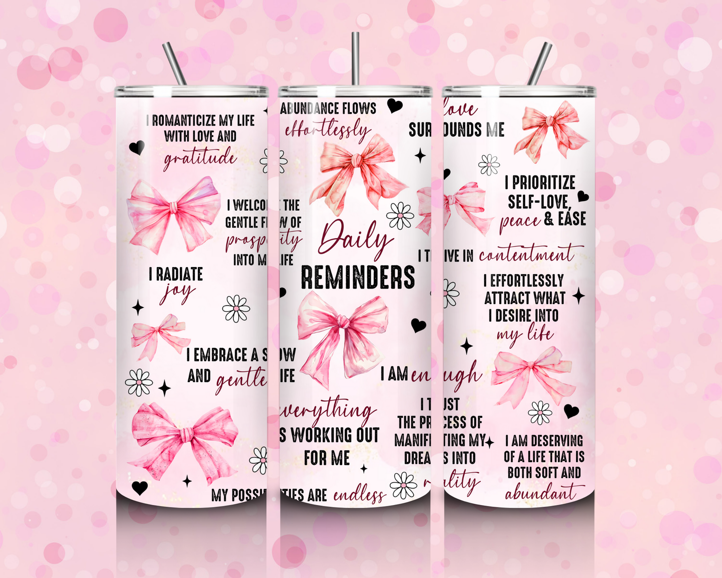 "Daily Reminders" Tumbler