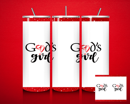 "God's Girl" Tumbler - Red