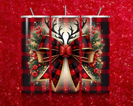"Reindeer n Bow" Tumbler