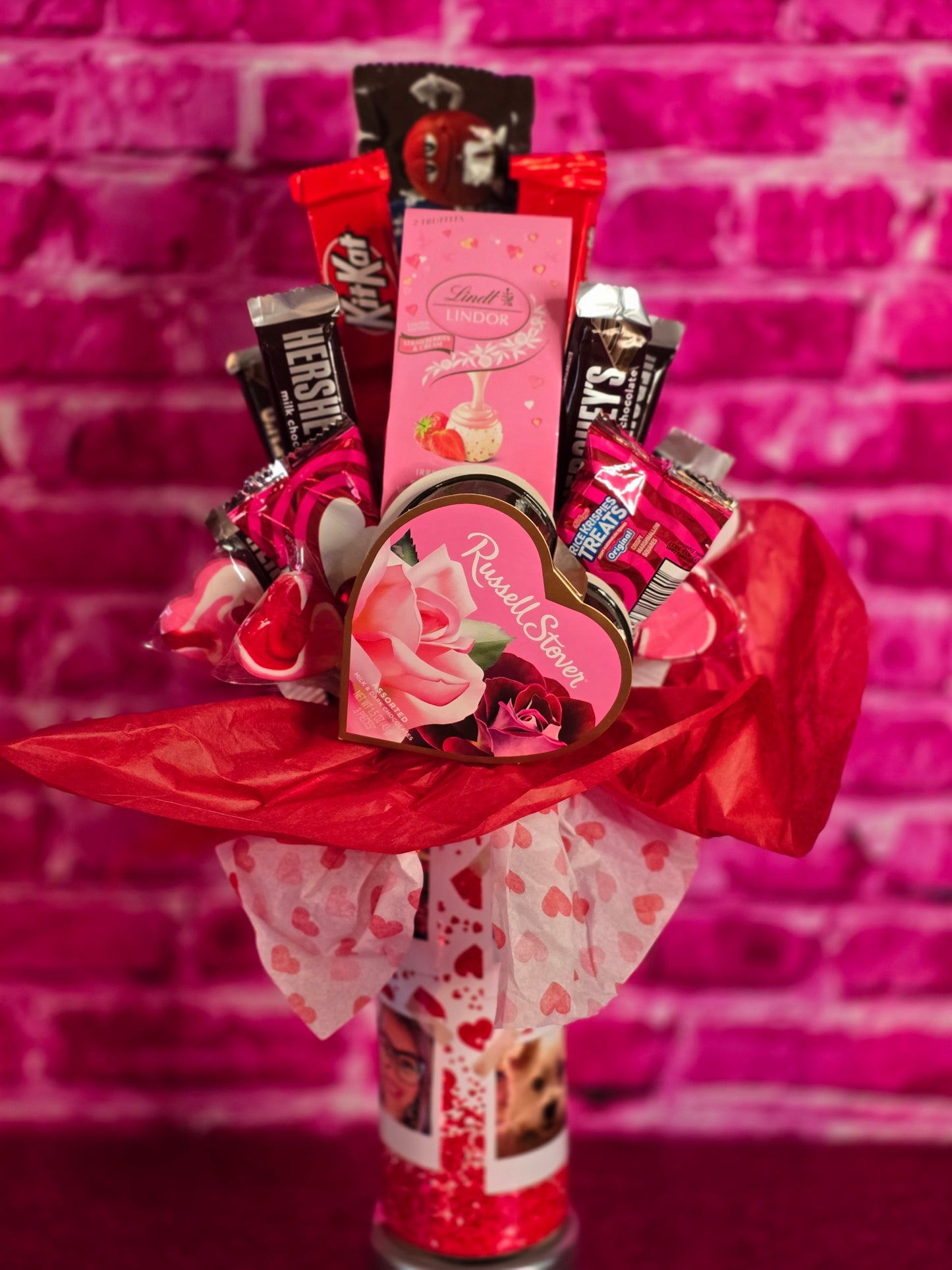 Personalized Tumbler Candy Bouquet