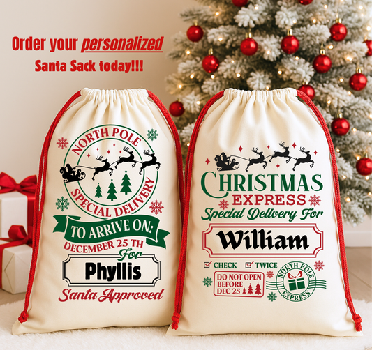 Personalized Santa Sacks