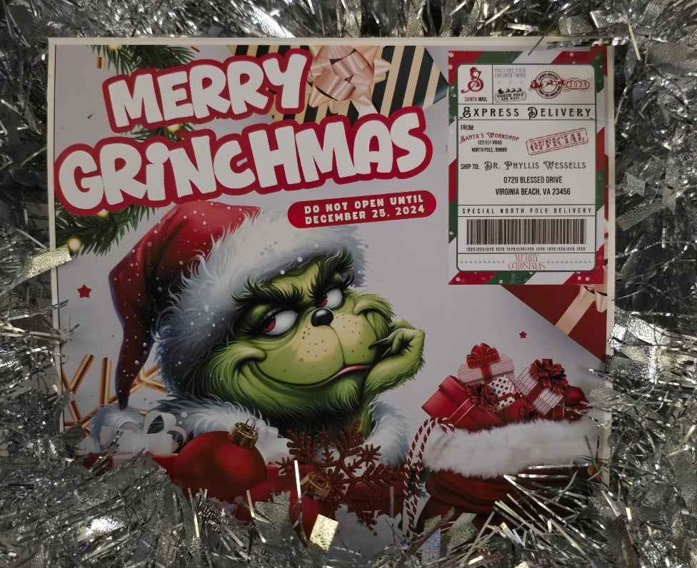 "Merry Grinchmas" Party Favor Box