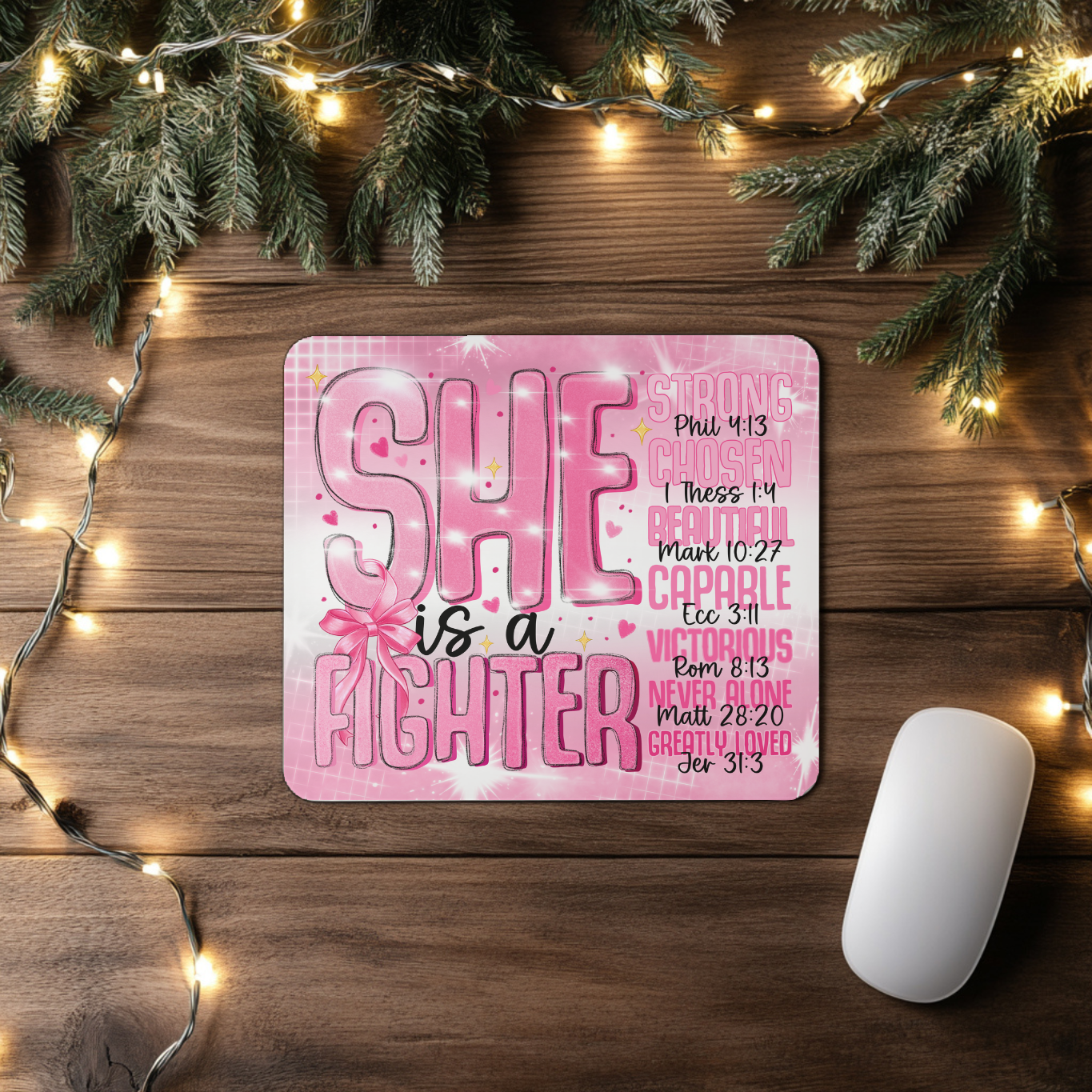 "She is a Fighter" - Mousepad