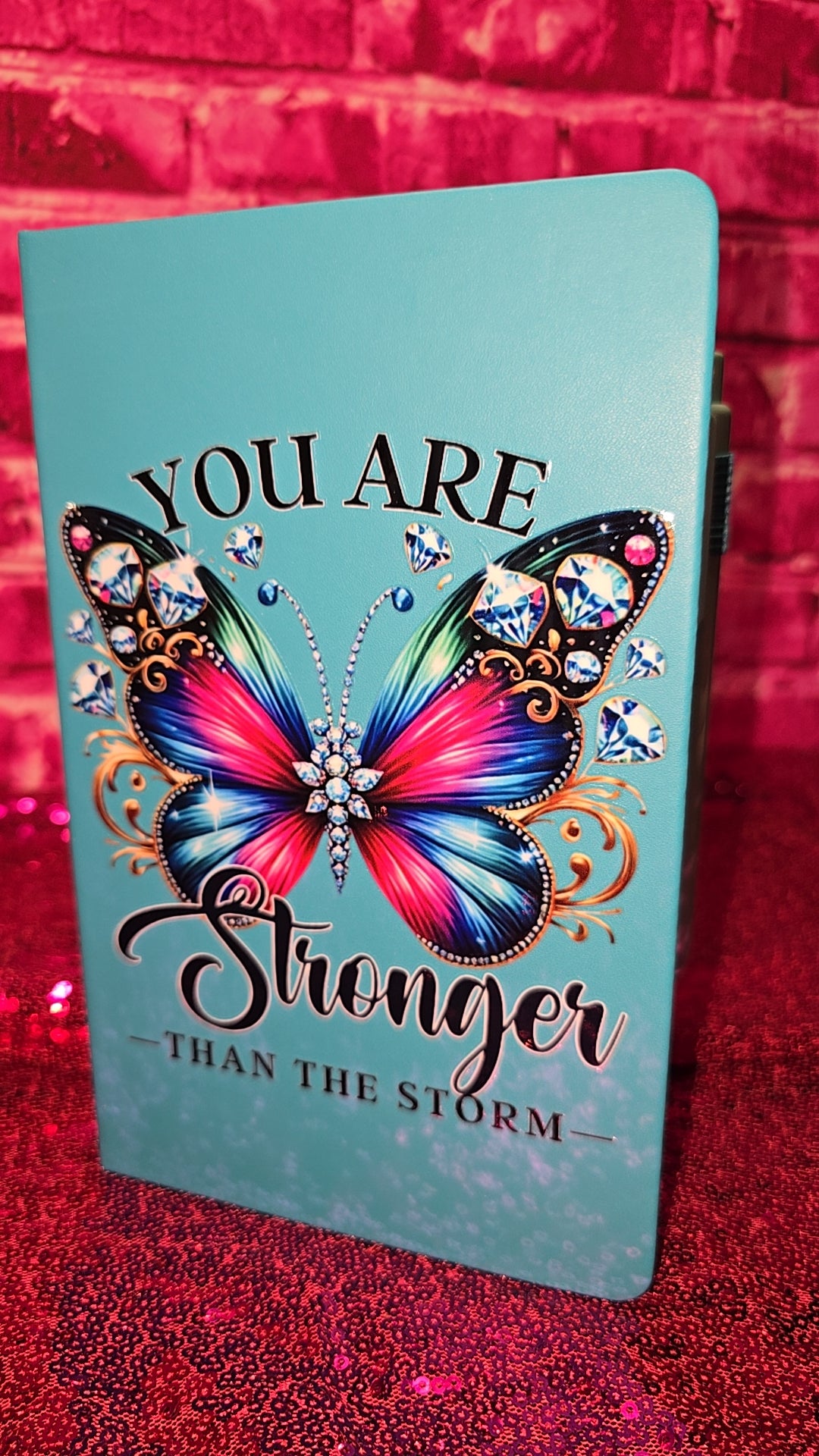 "You are Stronger Than the Storm" Blank Notebook