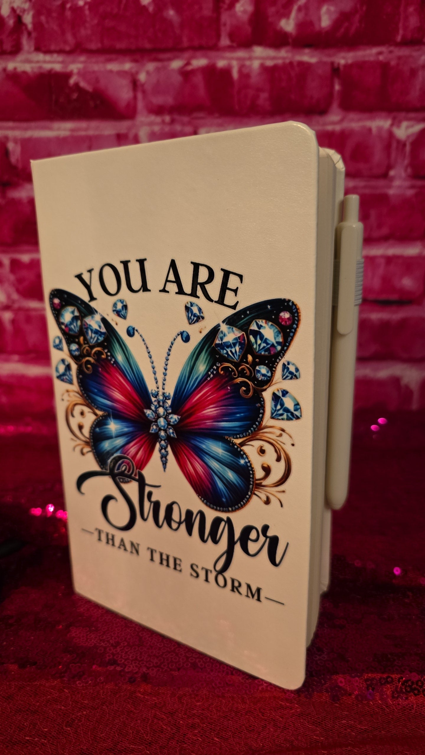 "You are Stronger Than the Storm" Blank Notebook