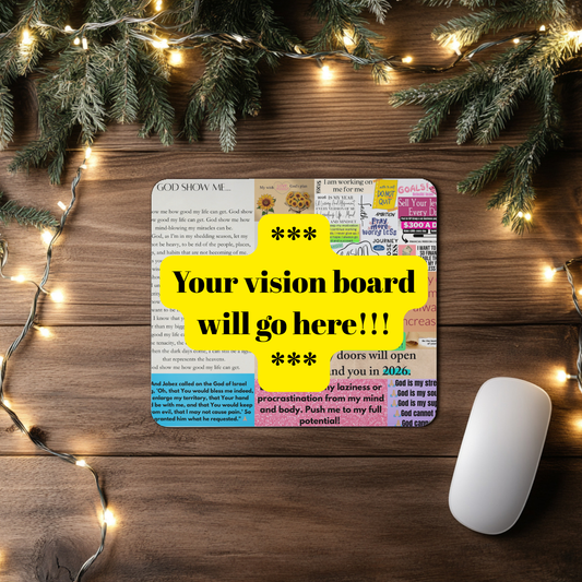 Personalized Vision Board 2026 Mousepad