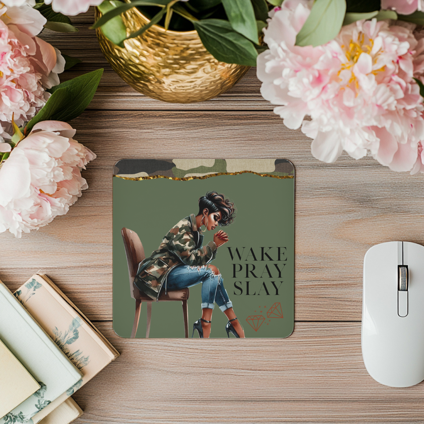 "Wake-Pray-Slay" - Mousepad