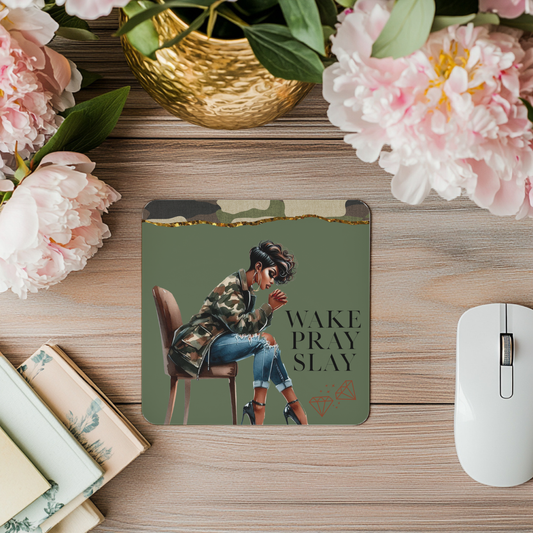 "Wake-Pray-Slay" - Mousepad